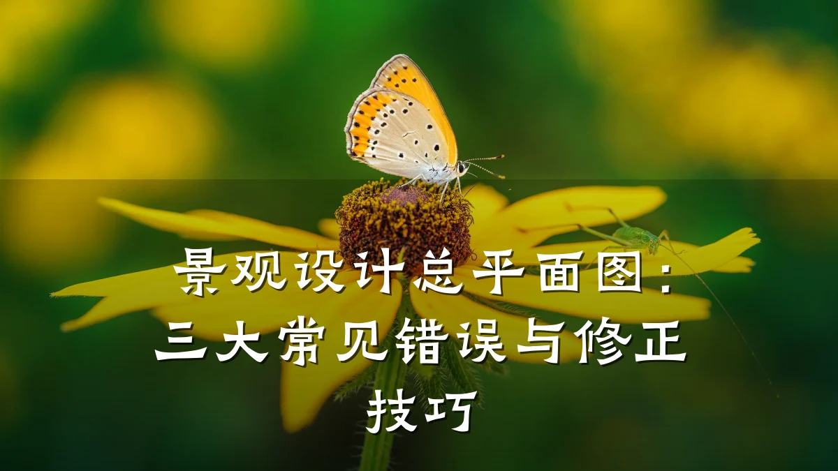 景观设计总平面图：三大常见错误与修正技巧