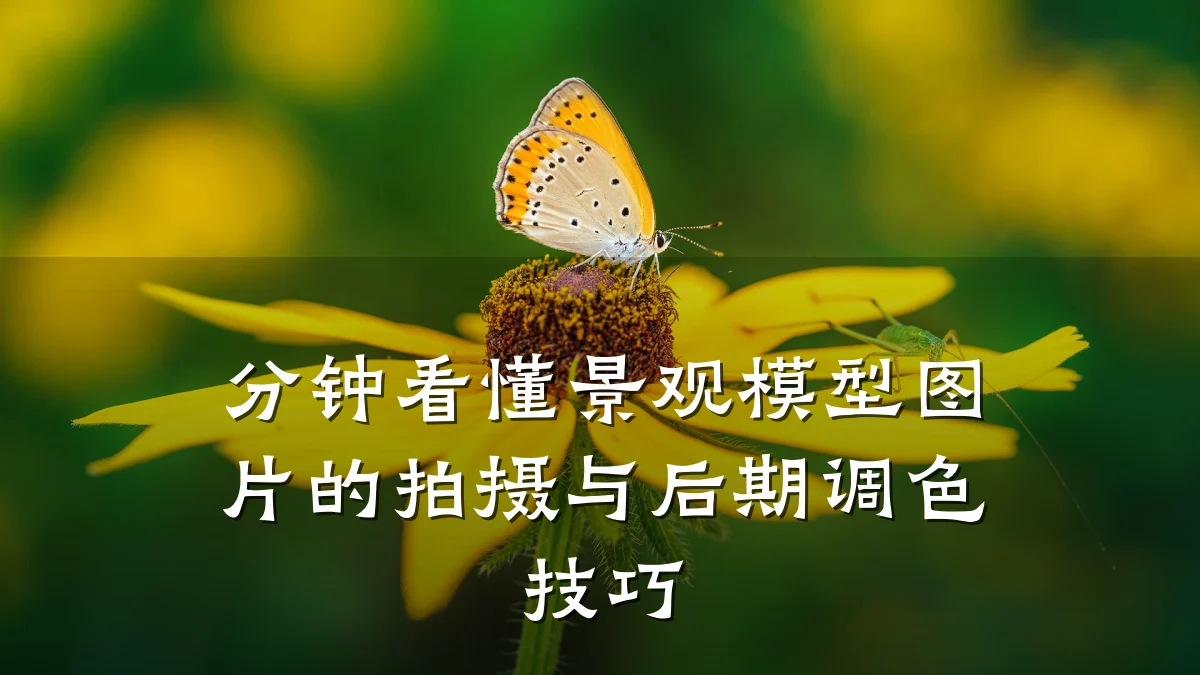 分钟看懂景观模型图片的拍摄与后期调色技巧