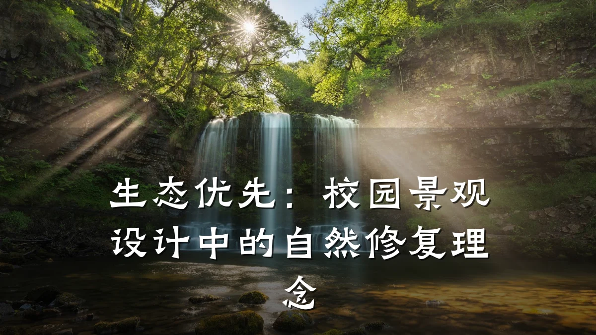 生态优先:校园景观设计中的自然修复理念