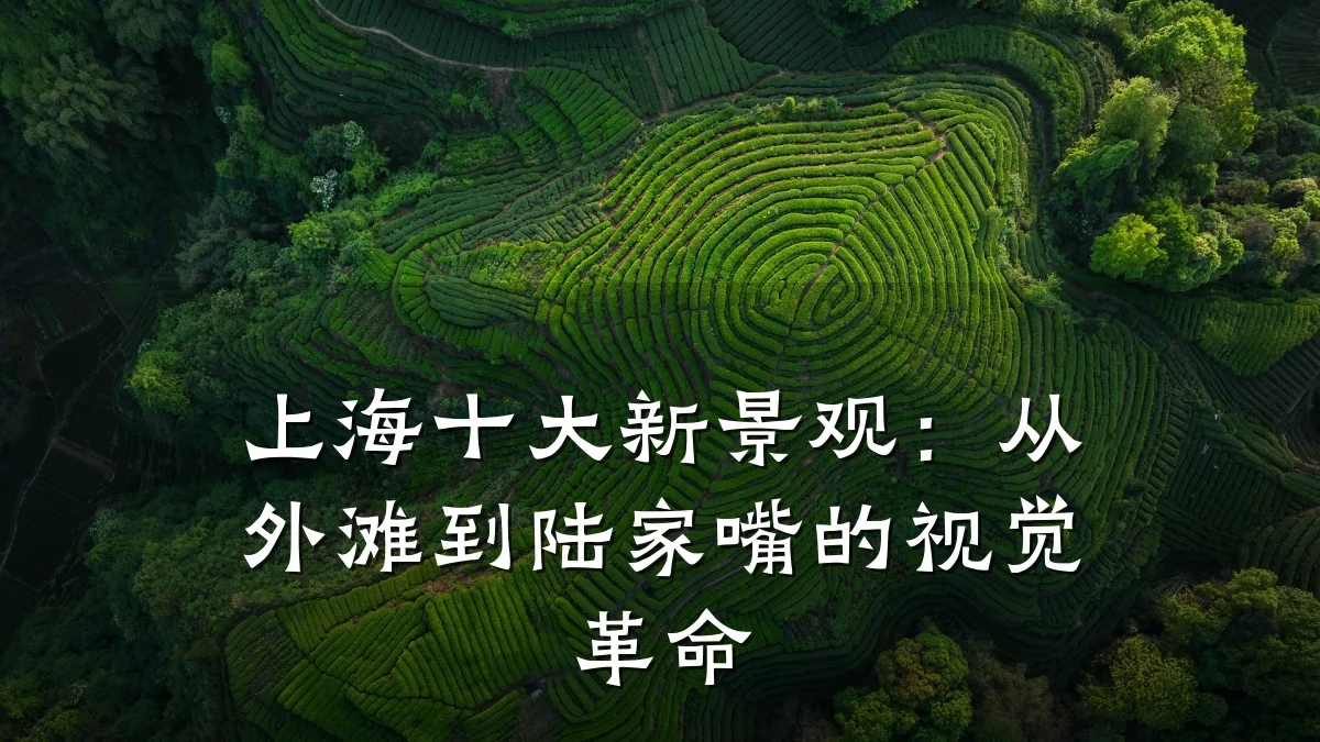 上海十大新景观：从外滩到陆家嘴的视觉革命