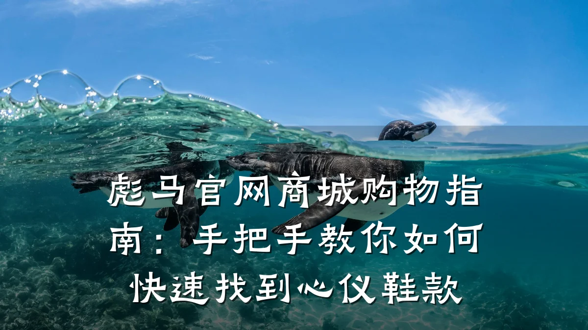彪马官网商城购物指南:手把手教你如何快速找到心仪鞋款