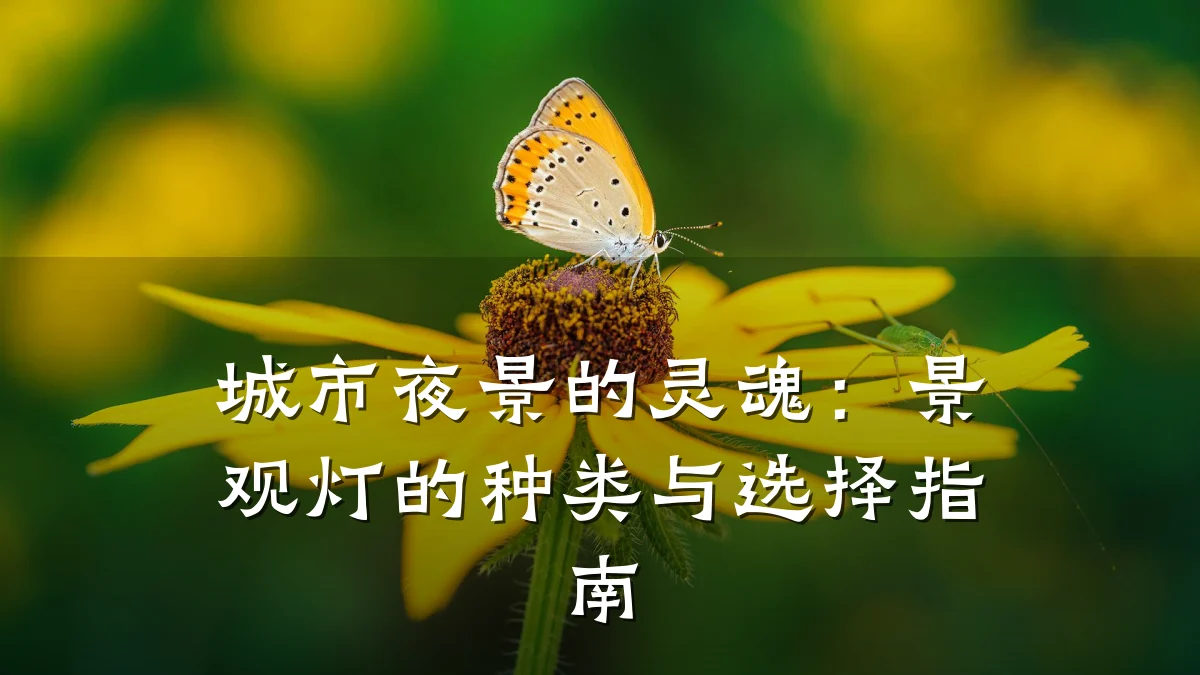城市夜景的灵魂:景观灯的种类与选择指南