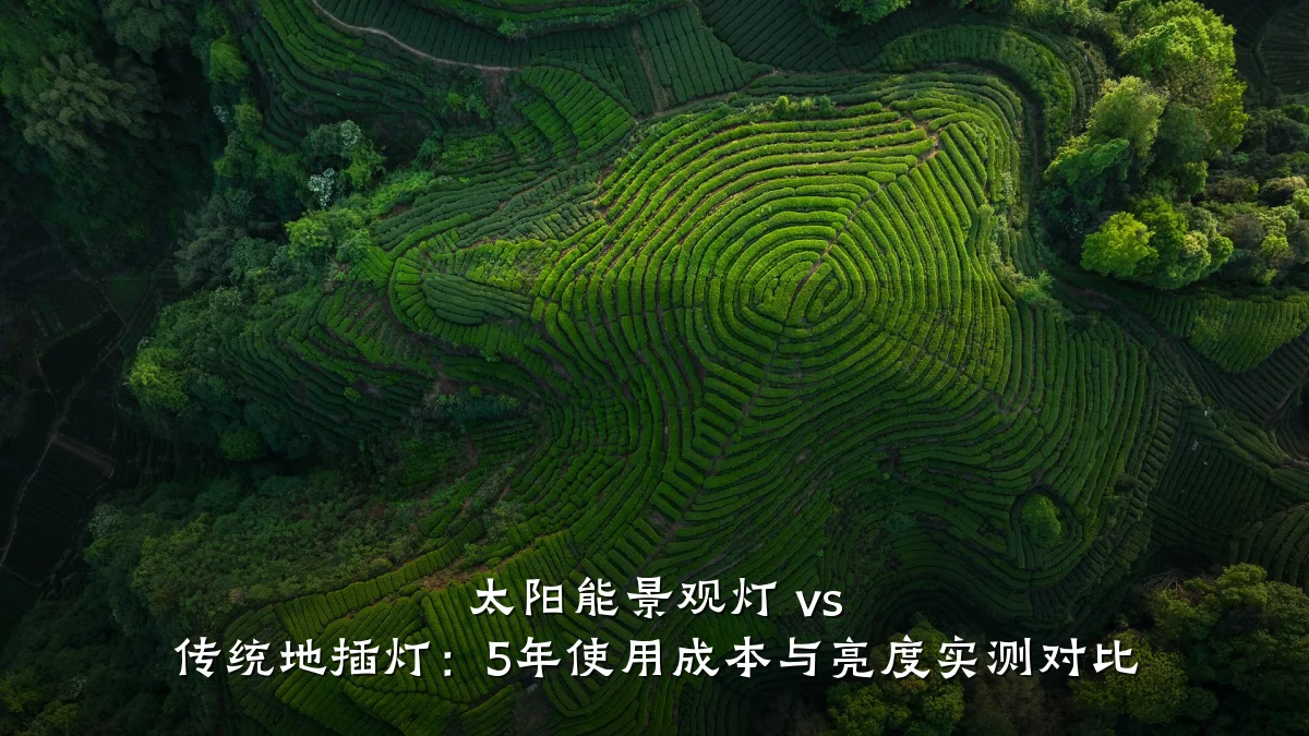 太阳能景观灯 vs 传统地插灯:5年使用成本与亮度实测对比