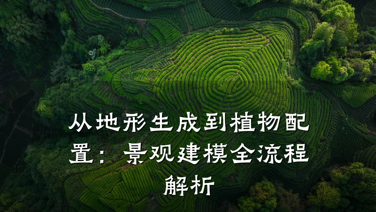 从地形生成到植物配置:景观建模全流程解析
