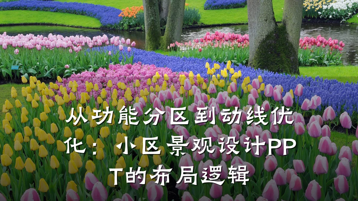 从功能分区到动线优化:小区景观设计PPT的布局逻辑