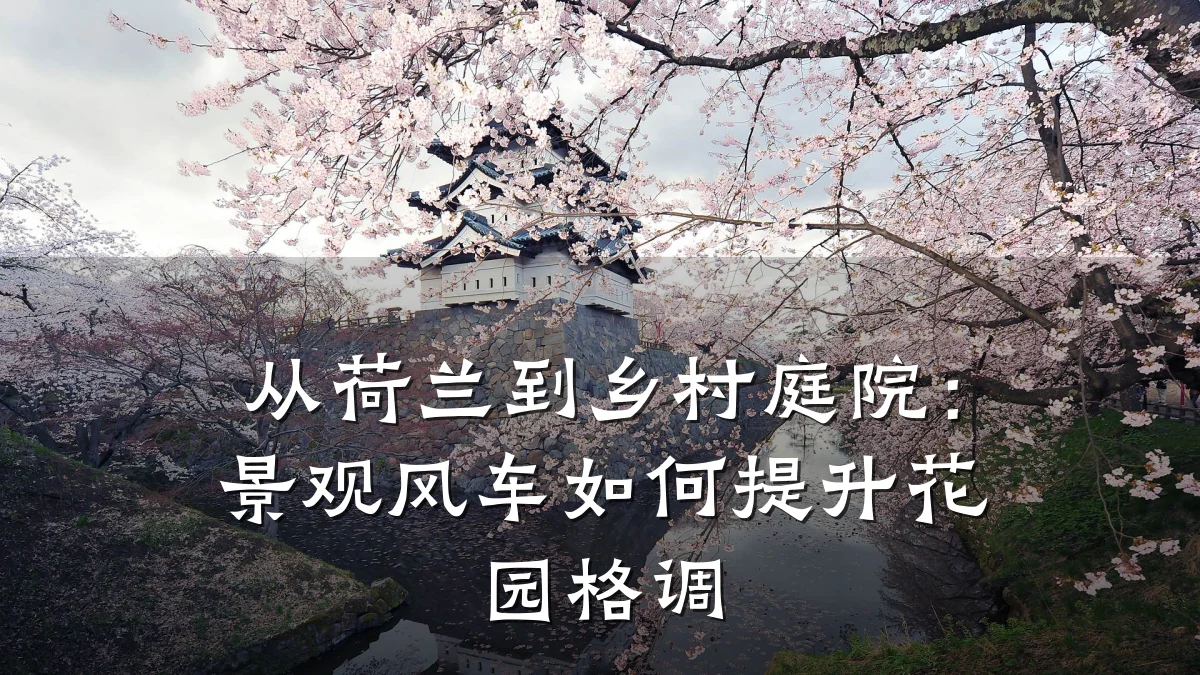 从荷兰到乡村庭院:景观风车如何提升花园格调