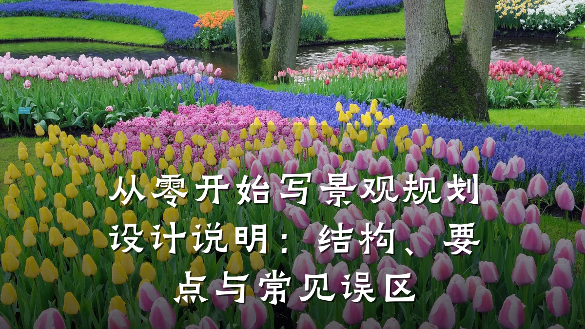 从零开始写景观规划设计说明:结构、要点与常见误区