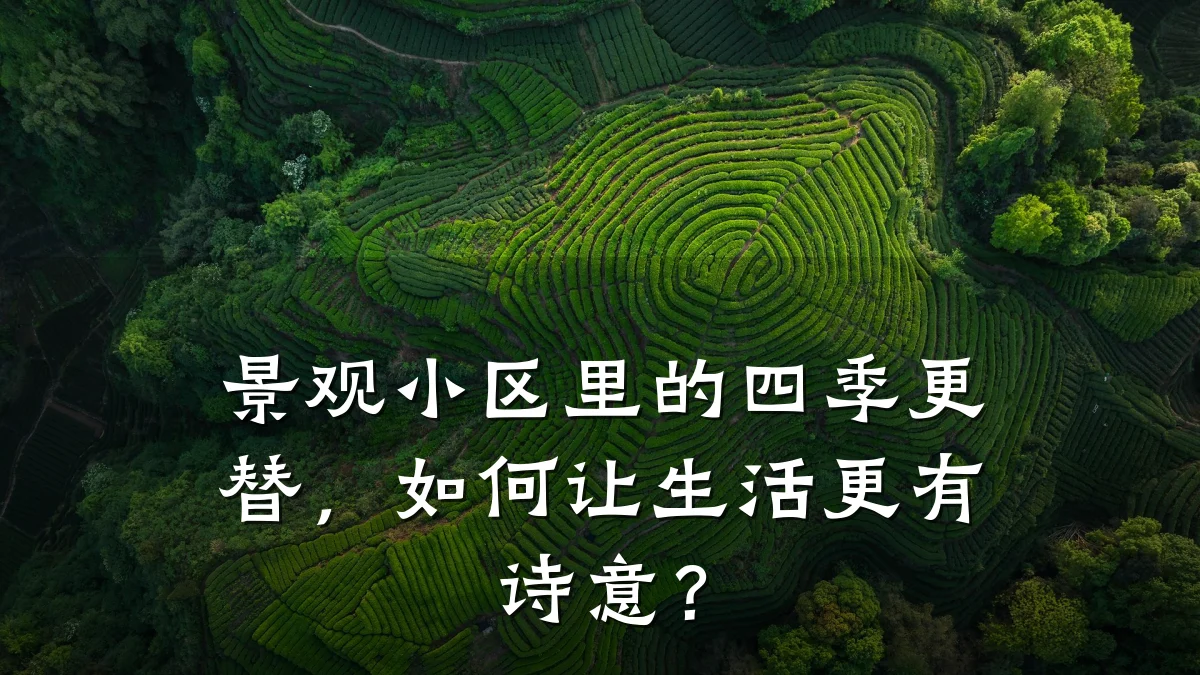 景观小区里的四季更替,如何让生活更有诗意?