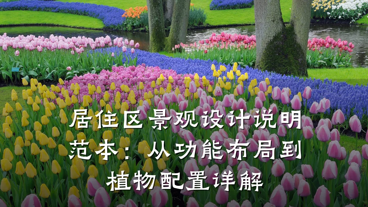 居住区景观设计说明范本:从功能布局到植物配置详解