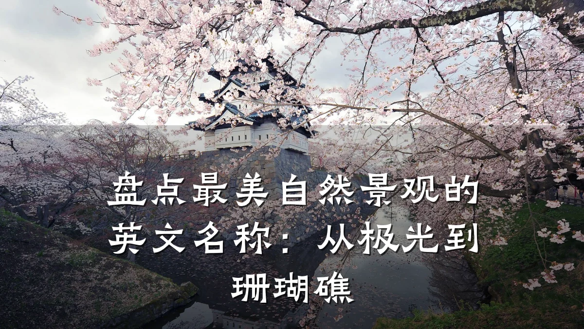 盘点最美自然景观的英文名称:从极光到珊瑚礁