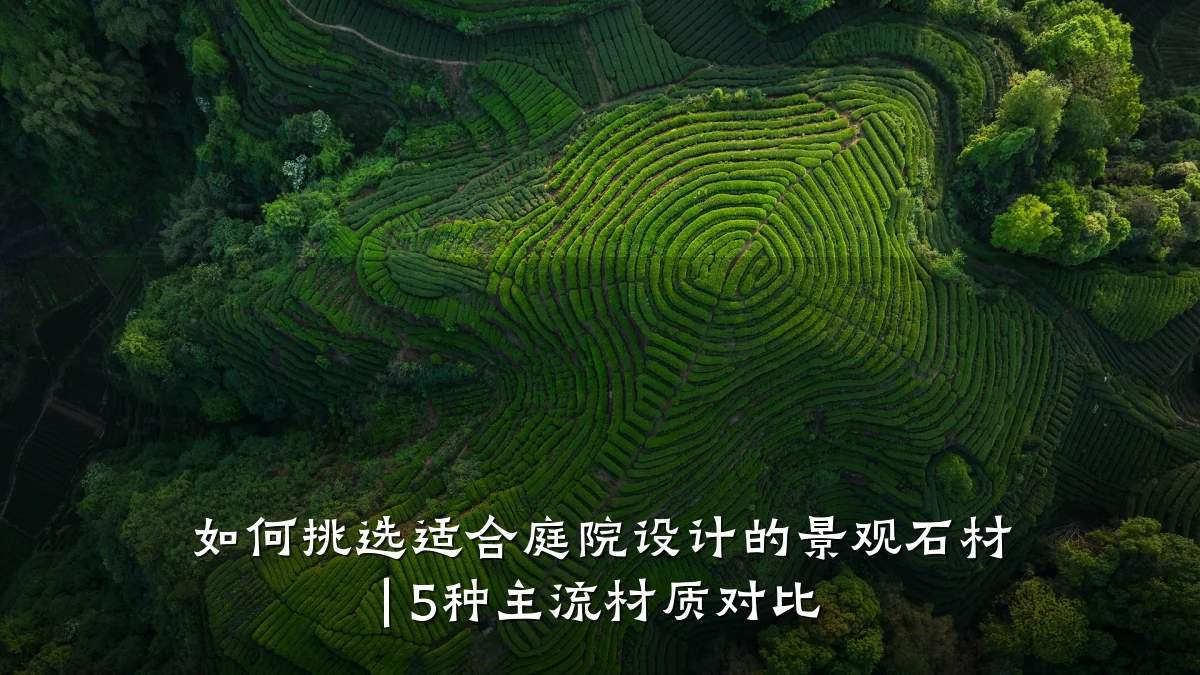 如何挑选适合庭院设计的景观石材 | 5种主流材质对比