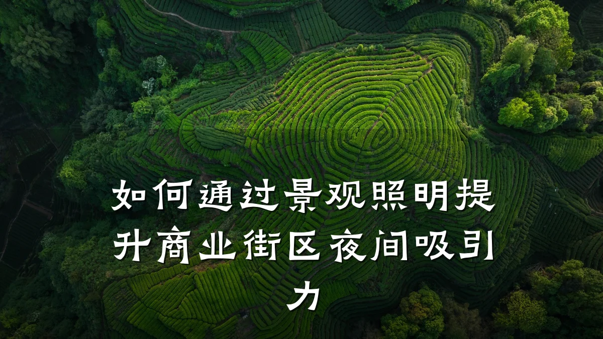 如何通过景观照明提升商业街区夜间吸引力