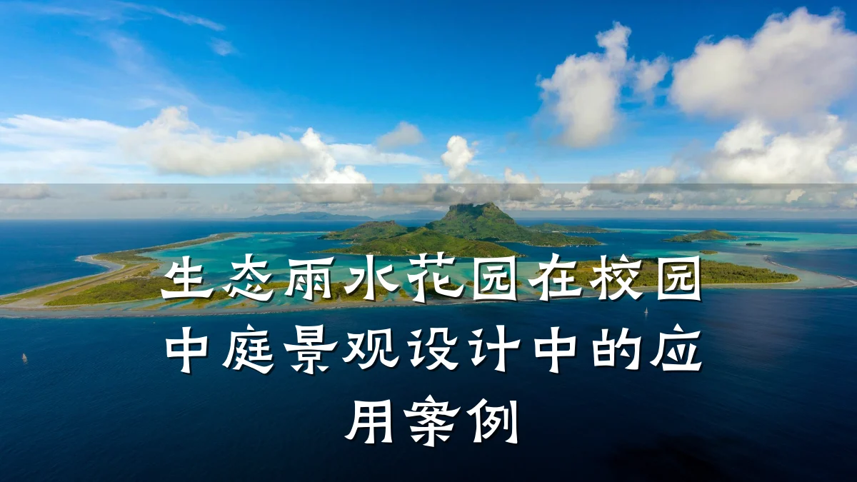 生态雨水花园在校园中庭景观设计中的应用案例
