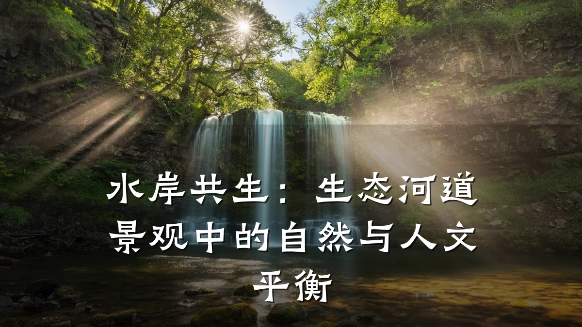 水岸共生:生态河道景观中的自然与人文平衡
