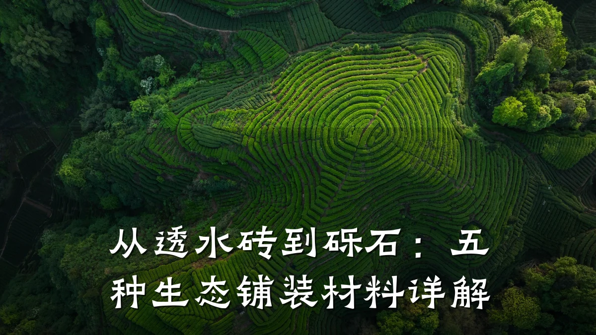 从透水砖到砾石:五种生态铺装材料详解
