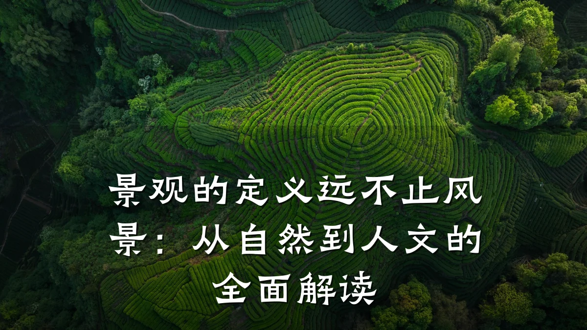 景观的定义远不止风景:从自然到人文的全面解读