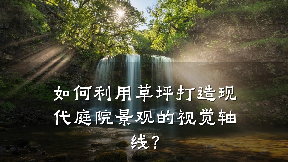 如何利用草坪打造现代庭院景观的视觉轴线?