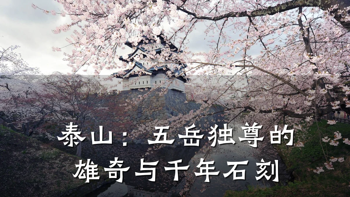泰山:五岳独尊的雄奇与千年石刻
