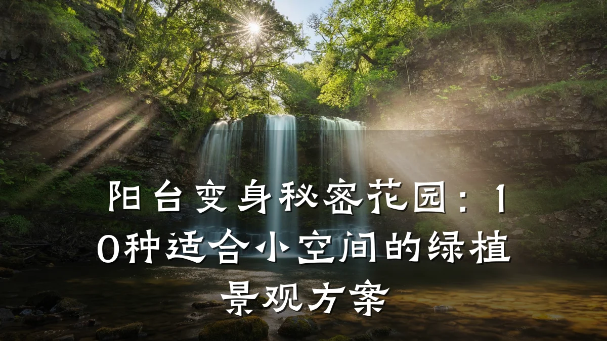 阳台变身秘密花园:10种适合小空间的绿植景观方案