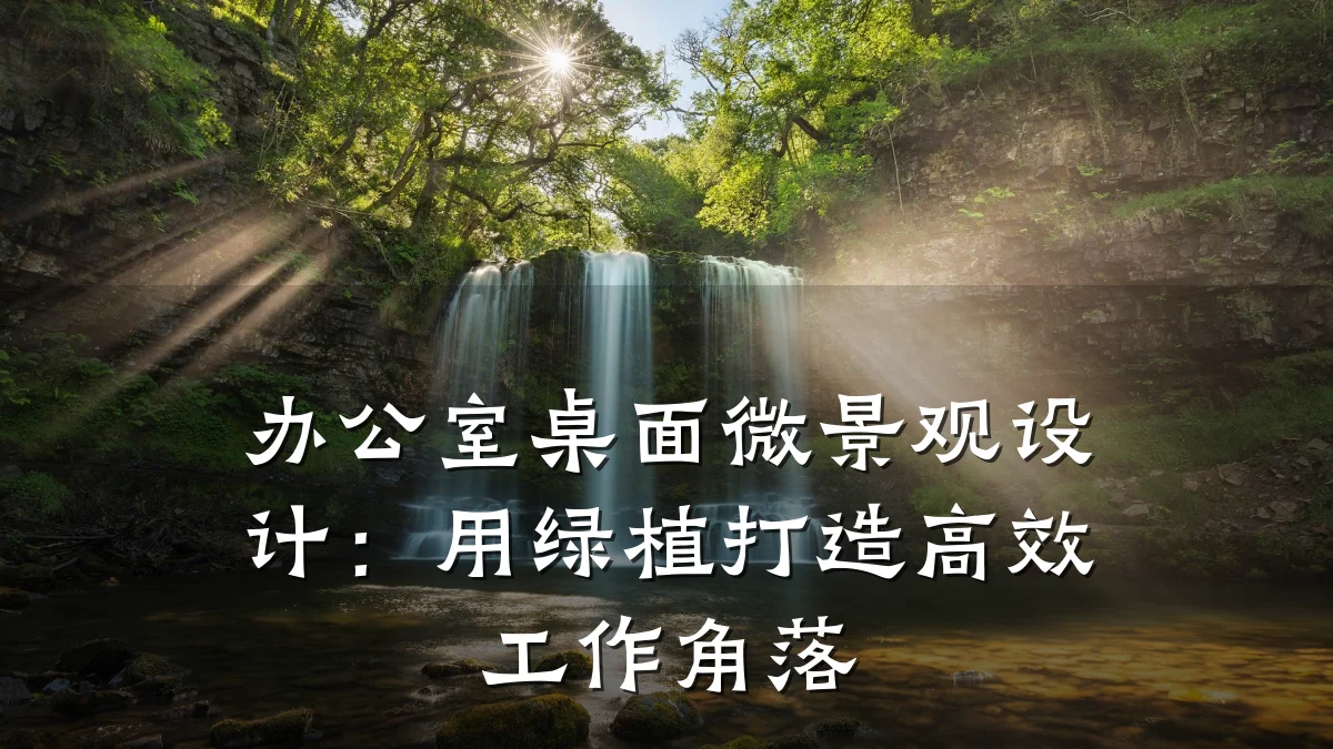 办公室桌面微景观设计:用绿植打造高效工作角落
