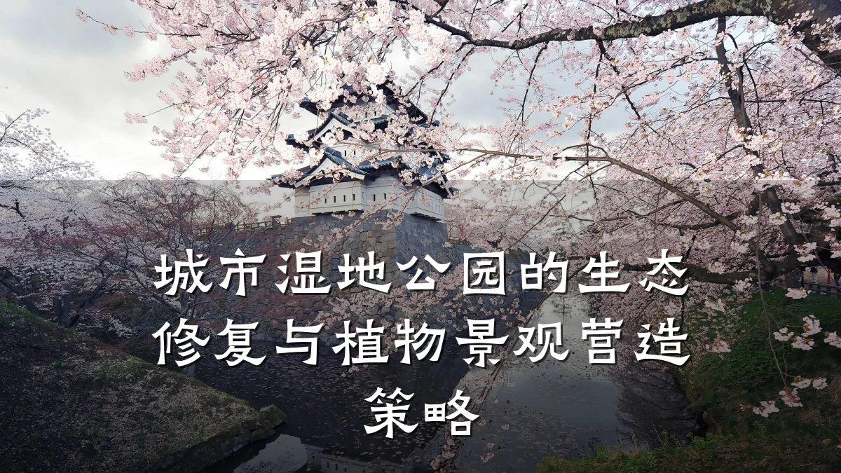 城市湿地公园的生态修复与植物景观营造策略
