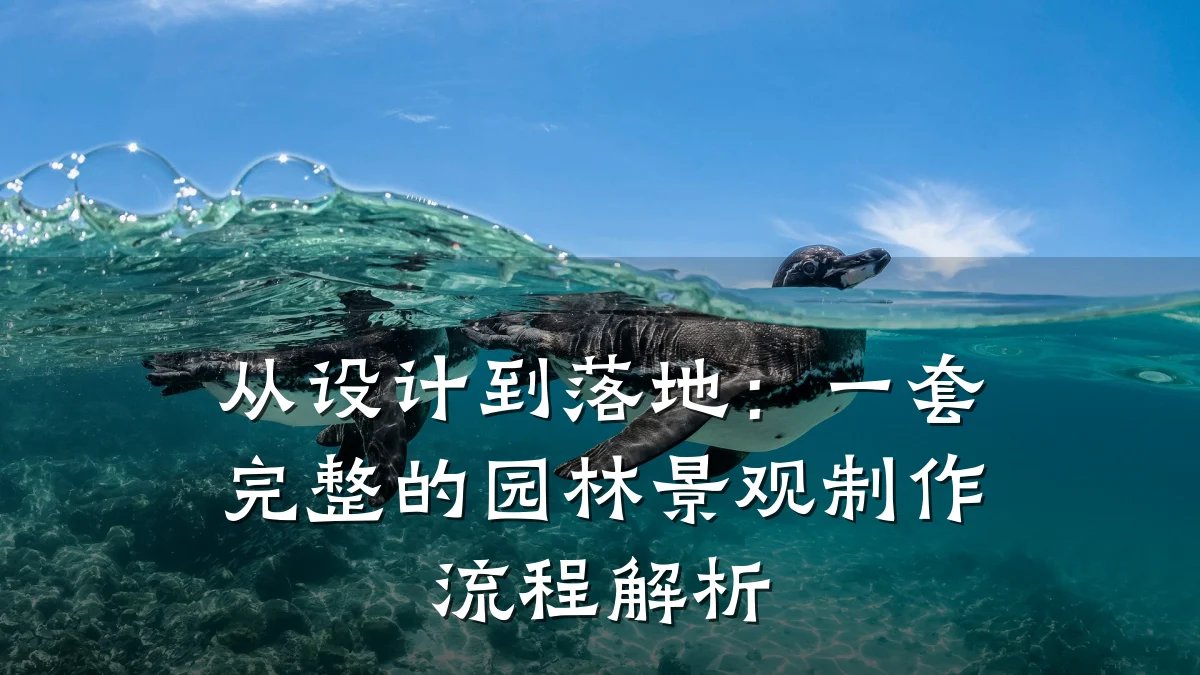 从设计到落地:一套完整的园林景观制作流程解析