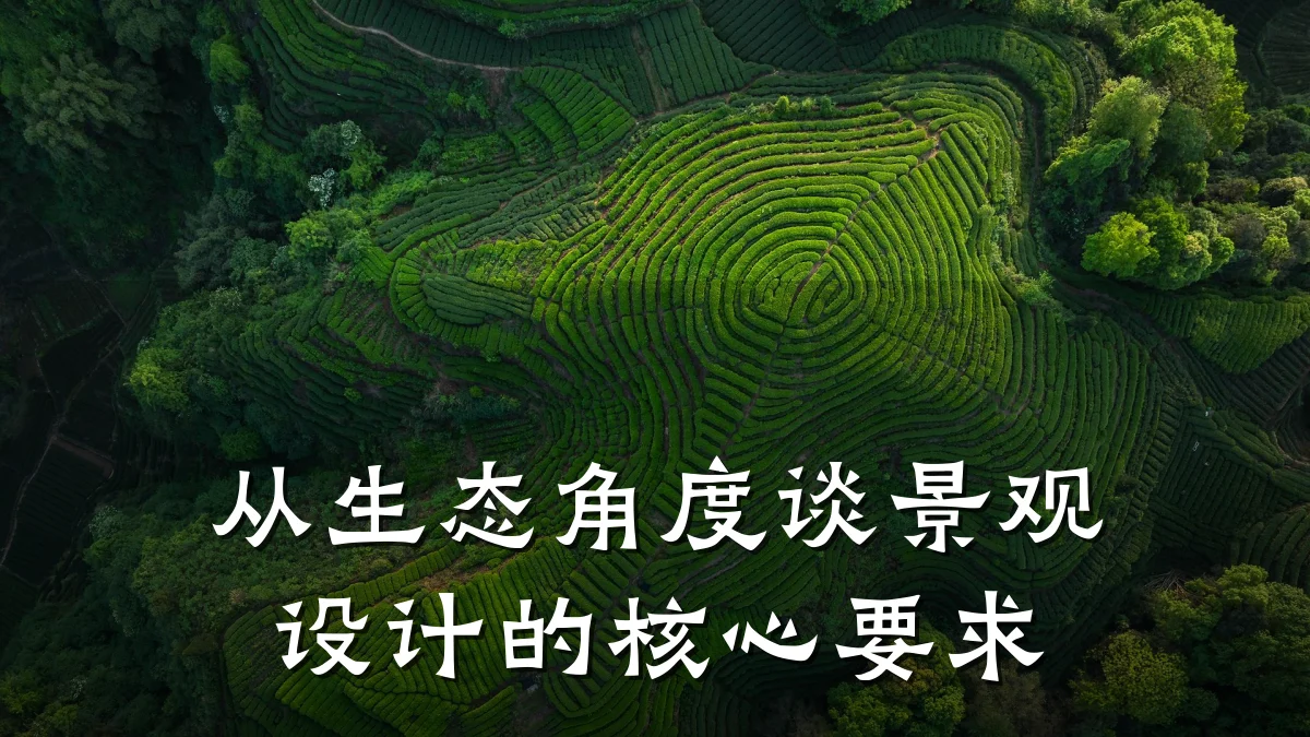 从生态角度谈景观设计的核心要求