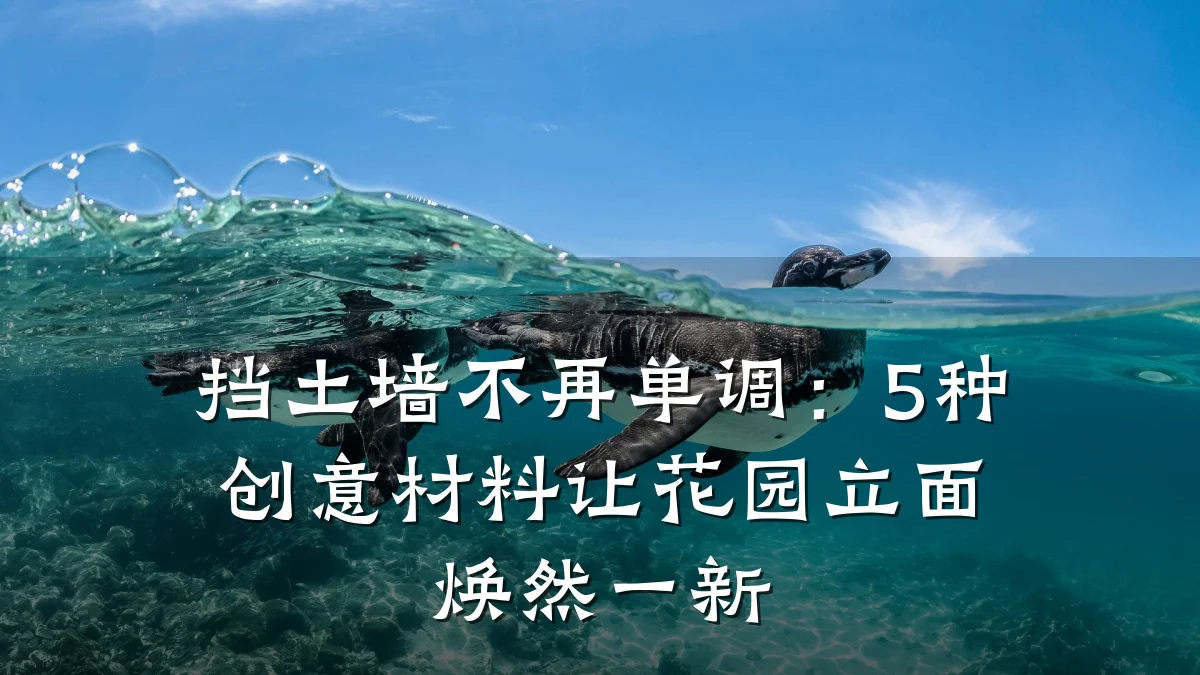 挡土墙不再单调:5种创意材料让花园立面焕然一新