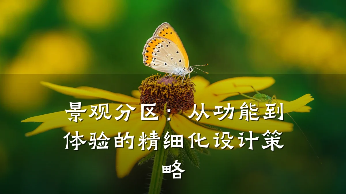 景观分区:从功能到体验的精细化设计策略