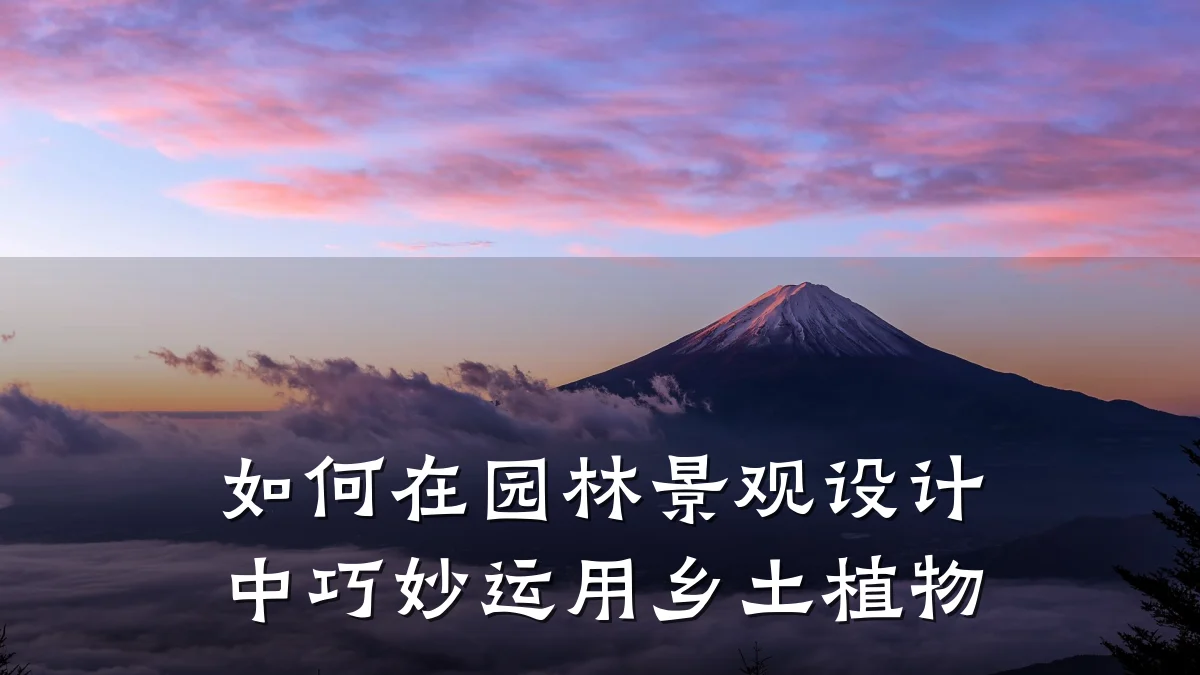 如何在园林景观设计中巧妙运用乡土植物