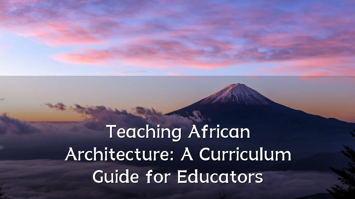 Teaching African Architecture: A Curriculum Guide for Educators