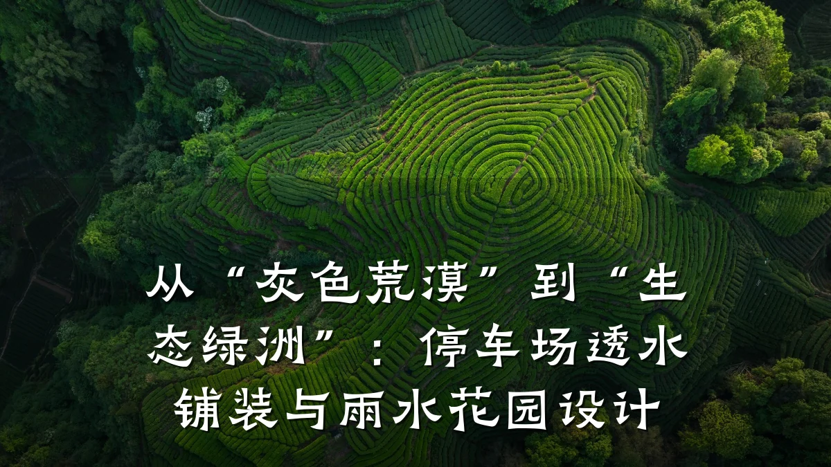 从“灰色荒漠”到“生态绿洲”:停车场透水铺装与雨水花园设计