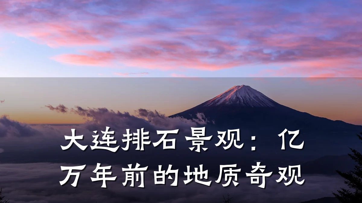大连排石景观:亿万年前的地质奇观