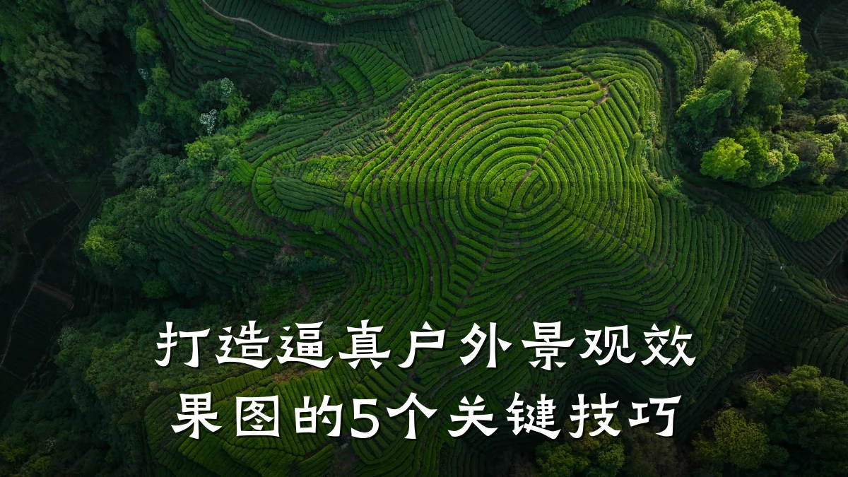 打造逼真户外景观效果图的5个关键技巧