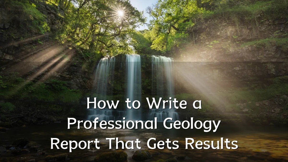 How to Write a Professional Geology Report That Gets Results