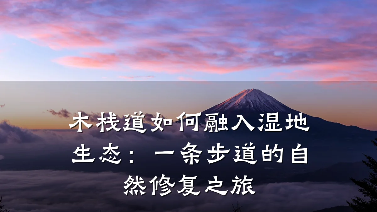 木栈道如何融入湿地生态:一条步道的自然修复之旅