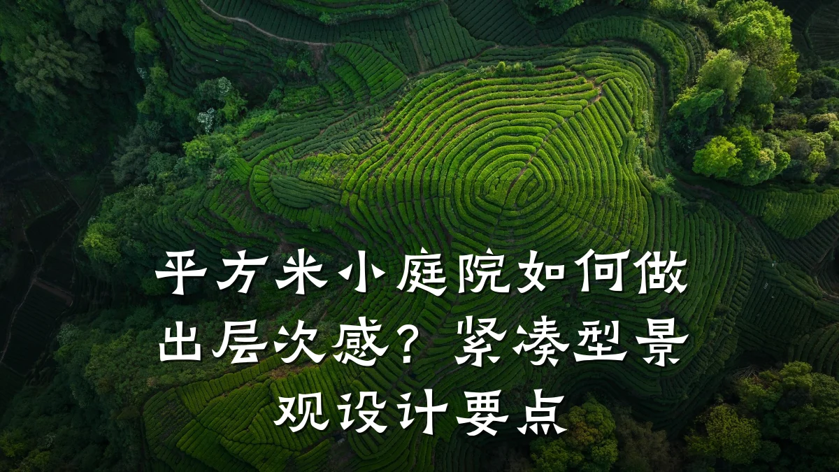 平方米小庭院如何做出层次感?紧凑型景观设计要点