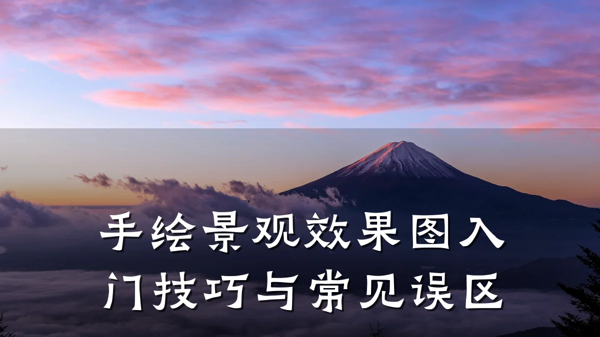手绘景观效果图入门技巧与常见误区