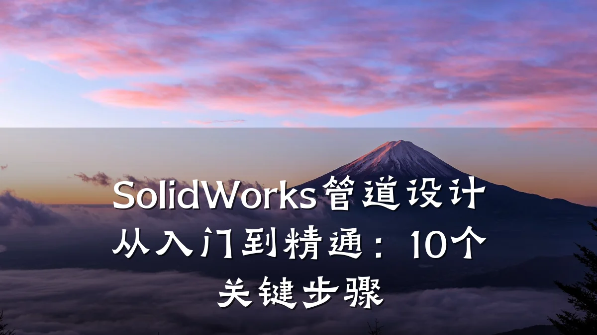 SolidWorks管道设计从入门到精通:10个关键步骤