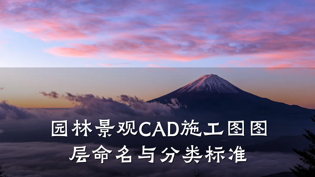 园林景观CAD施工图图层命名与分类标准