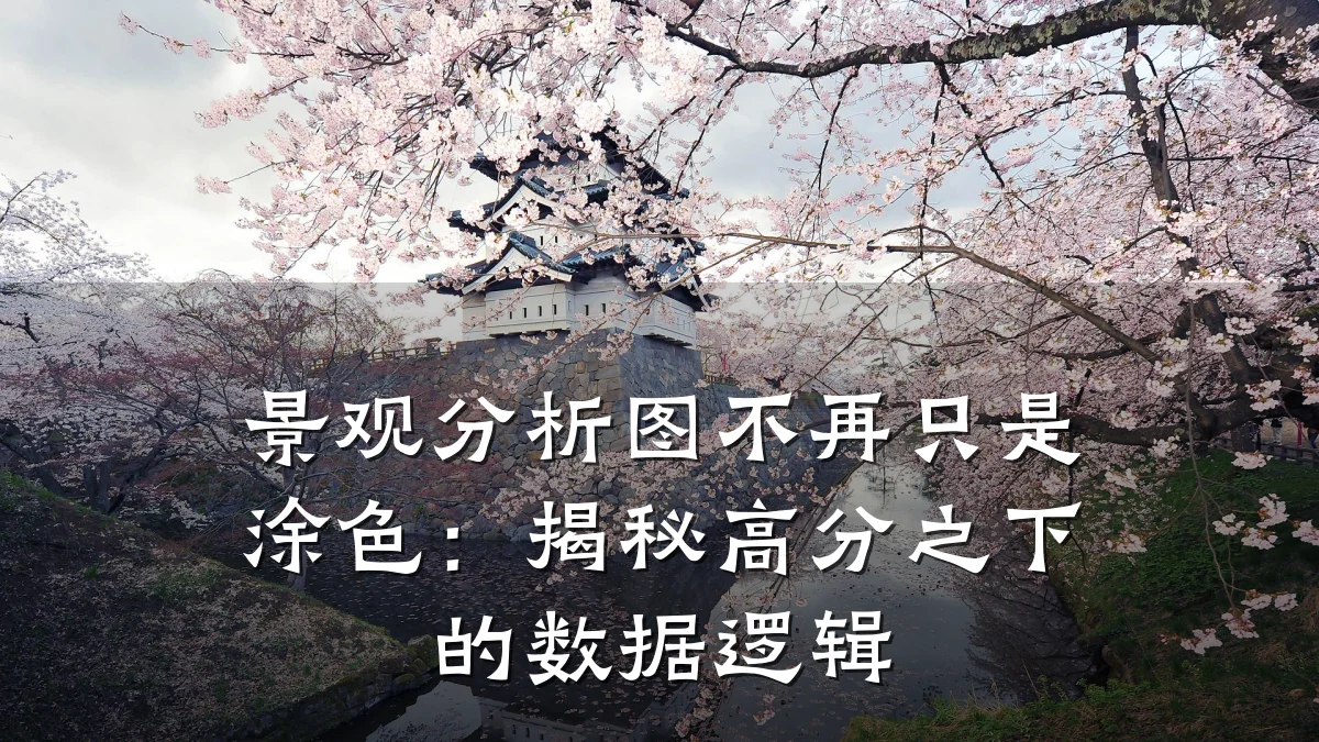 景观分析图不再只是涂色:揭秘高分之下的数据逻辑