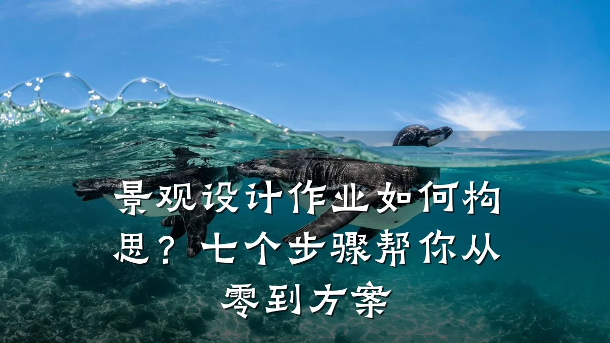 景观设计作业如何构思？七个步骤帮你从零到方案