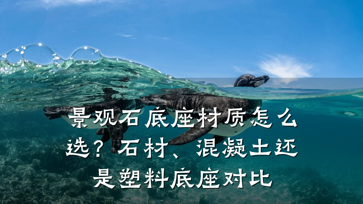 景观石底座材质怎么选?石材、混凝土还是塑料底座对比