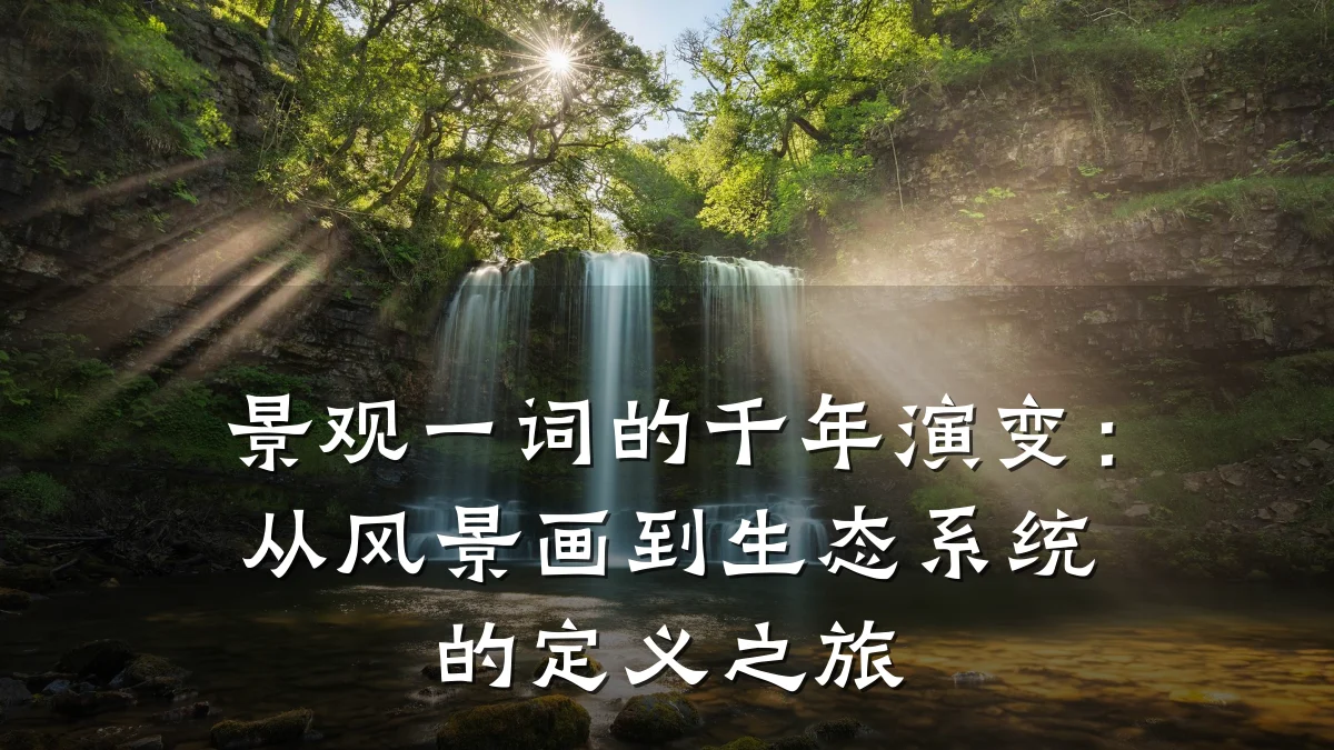 景观一词的千年演变:从风景画到生态系统的定义之旅