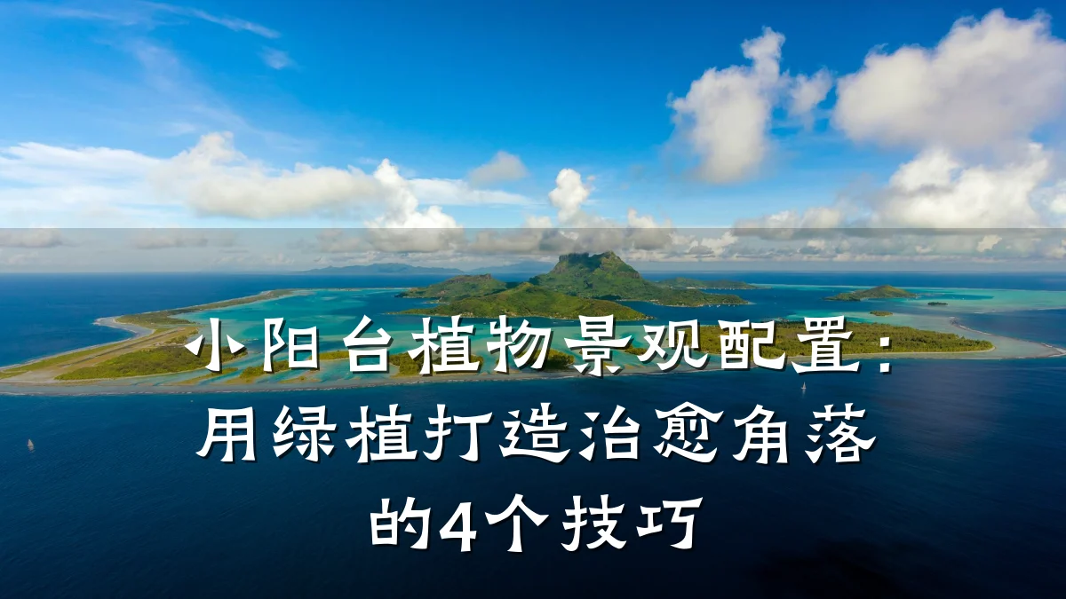 小阳台植物景观配置:用绿植打造治愈角落的4个技巧