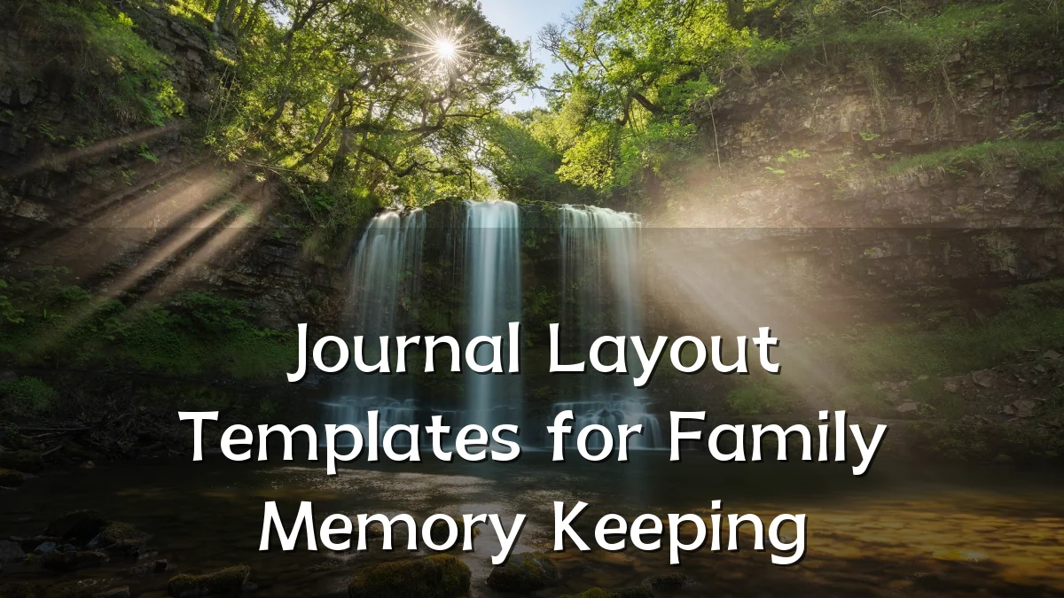 Journal Layout Templates for Family Memory Keeping