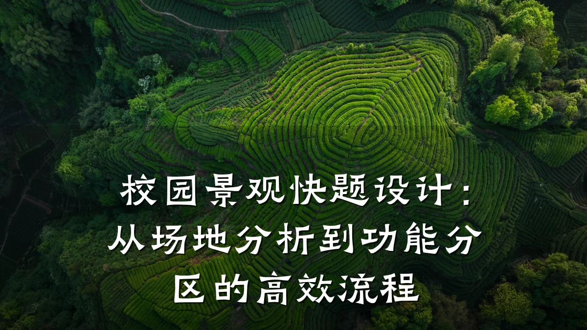 校园景观快题设计:从场地分析到功能分区的高效流程