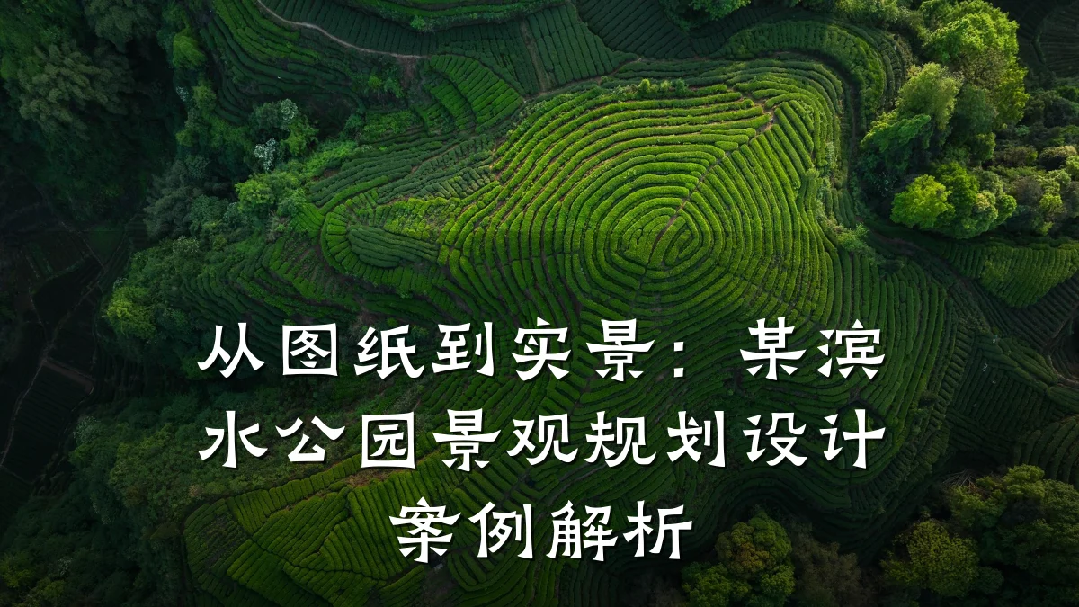 从图纸到实景:某滨水公园景观规划设计案例解析