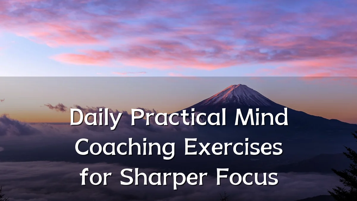 Daily Practical Mind Coaching Exercises for Sharper Focus
