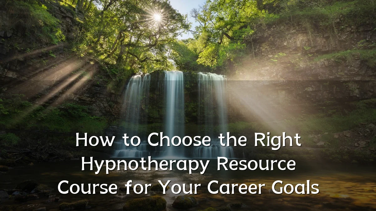 How to Choose the Right Hypnotherapy Resource Course for Your Career Goals